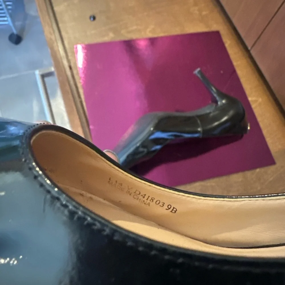 Cole Haan Prieta Black Patent Leather Pointed Toe  9B